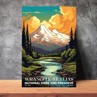 Wrangell-St. Elias National Park and Preserve Poster, Travel Art, Office Poster, Home Decor | S7 - image3